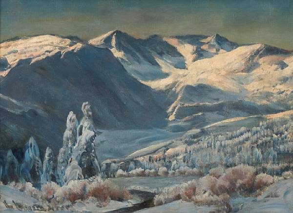 Appraisal: Paul Lauritz Norwegian American - Alaskan Winter signed 'Paul Lauritz'