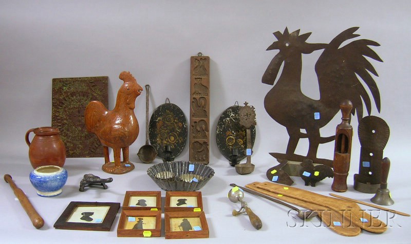 Appraisal: Lot of Assorted Decorative Country Woodenware and Metal Items including