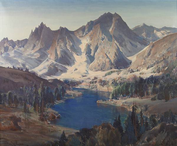 Appraisal: Paul Lauritz Norwegian American - High Sierra lake scene signed