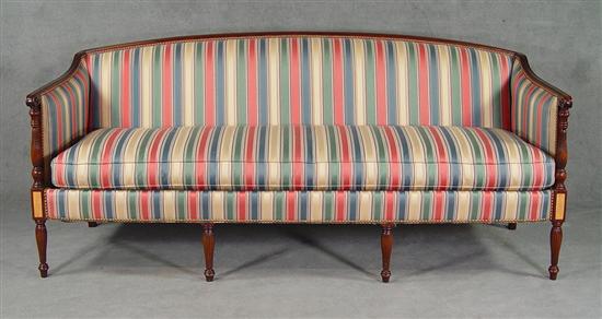 Appraisal: Hickory Chair James River Collection Sheraton Style Sofa Late th