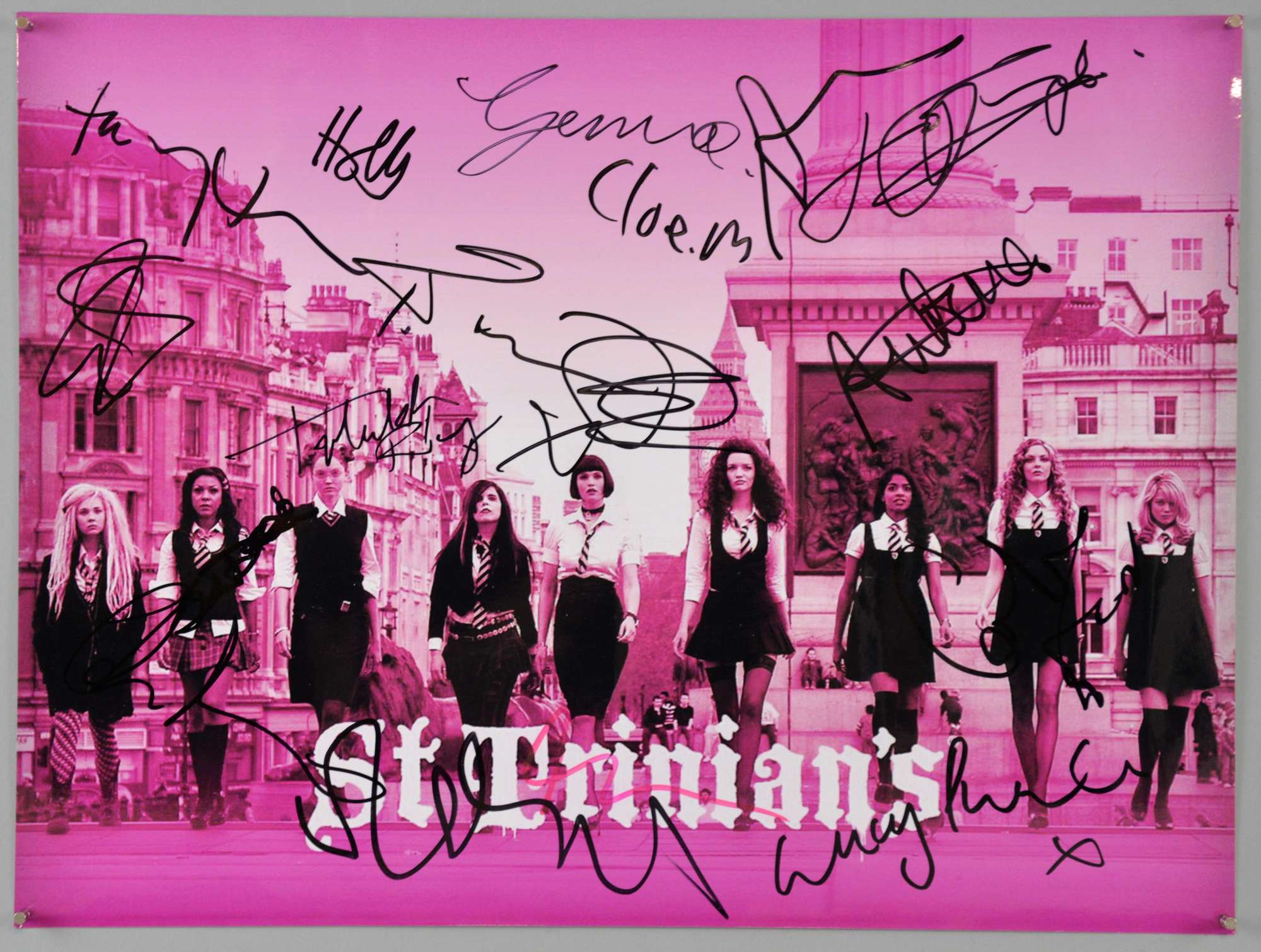 Appraisal: St Trinians Photo print signed by including Toby Jones Holly