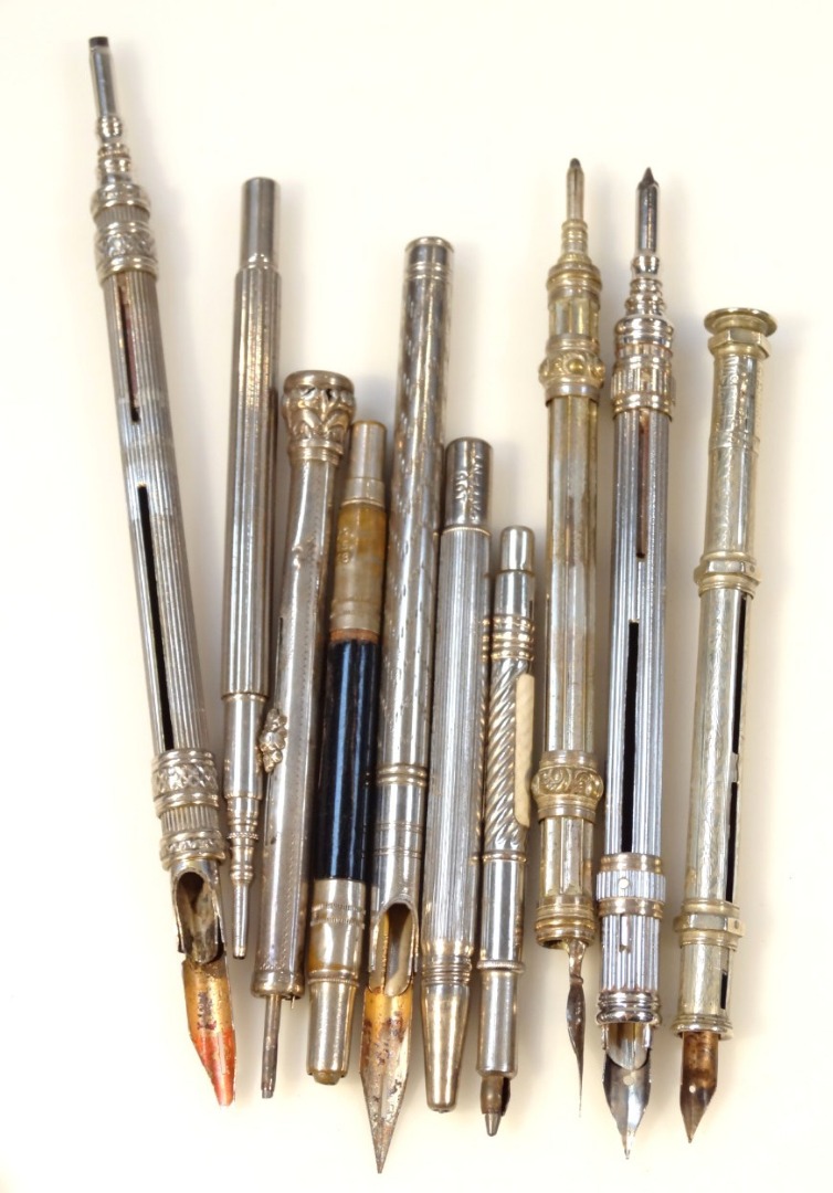 Appraisal: Various early thC propelling pencils fountain pens etc to include