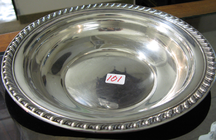 Appraisal: AN AMERICAN WALLACE STERLING SILVER BOWL grams wt chased and