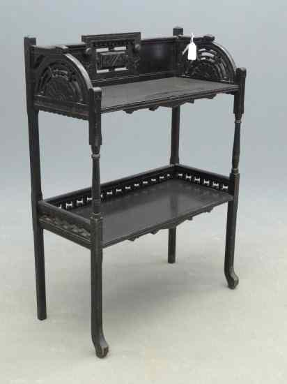 Appraisal: th c ebonized Victorian book stand School of Herter Brothers