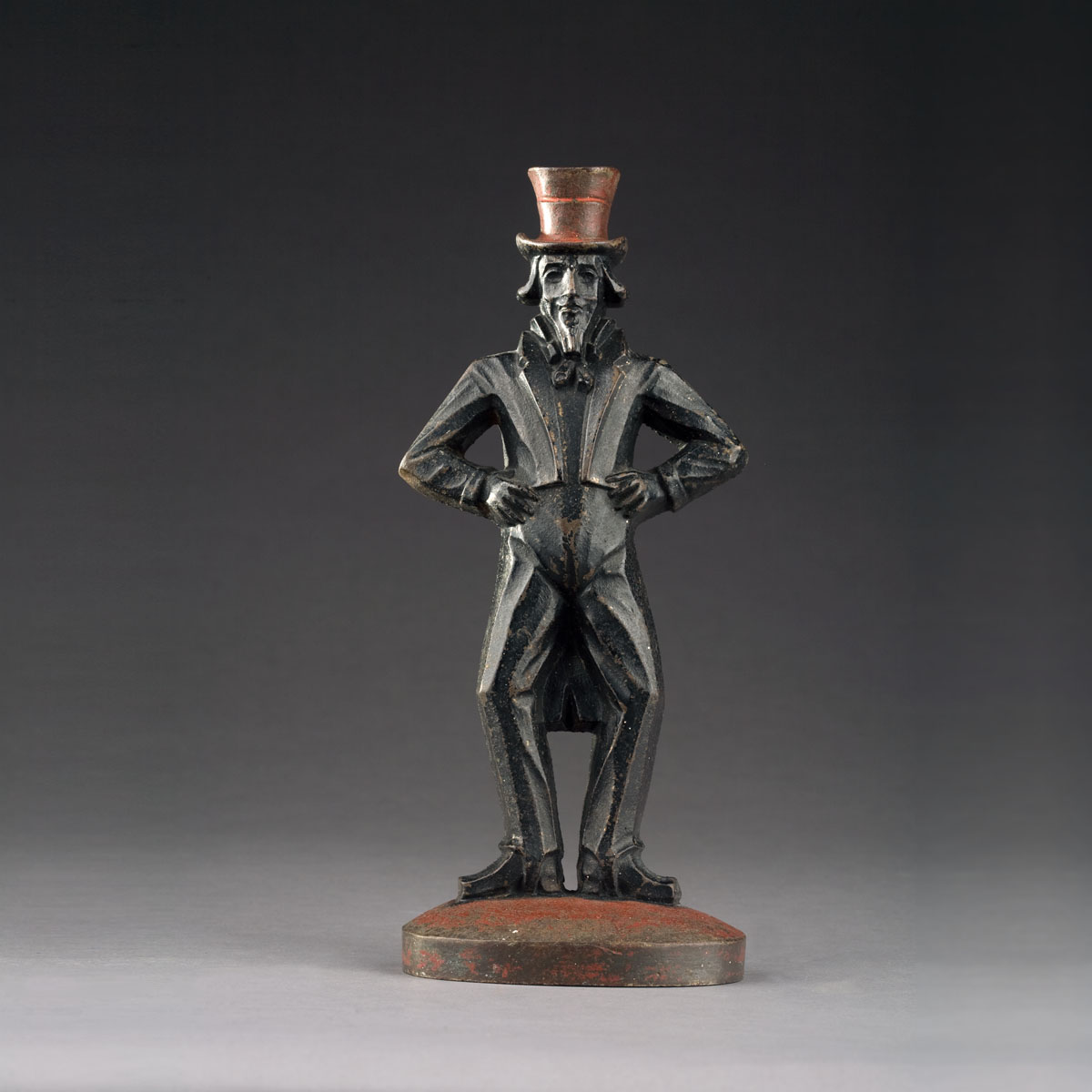 Appraisal: CAST-IRON 'UNCLE SAM' DOORSTOP Height inches