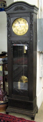 Appraisal: AN OAK TALL CASE FLOOR CLOCK German early th century