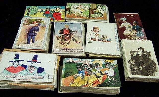 Appraisal: A quantity of loose postcards humorous seaside animal and other