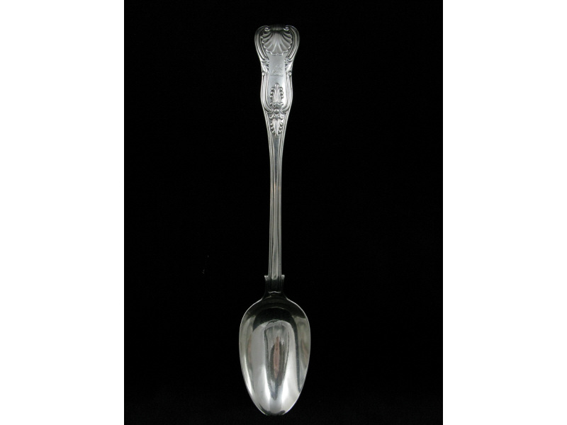 Appraisal: Victorian King's Pattern Sterling Stuffing Spoon partially rubbed London hallmarks