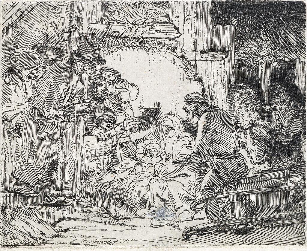 Appraisal: REMBRANDT VAN RIJN The Adoration of the Shepherds with the