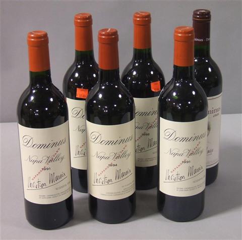 Appraisal: MIXED VERTICAL DOMINUS CABERNET SAUVIGNON Six bottles including and