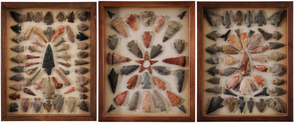 Appraisal: Collection of Native American Projectile Points Archaic through Mississippian periods