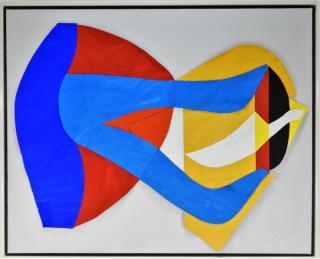 Appraisal: Fritz Bultman Abstract Collage of Painted Papers LOUISSIANNA NEW YORK