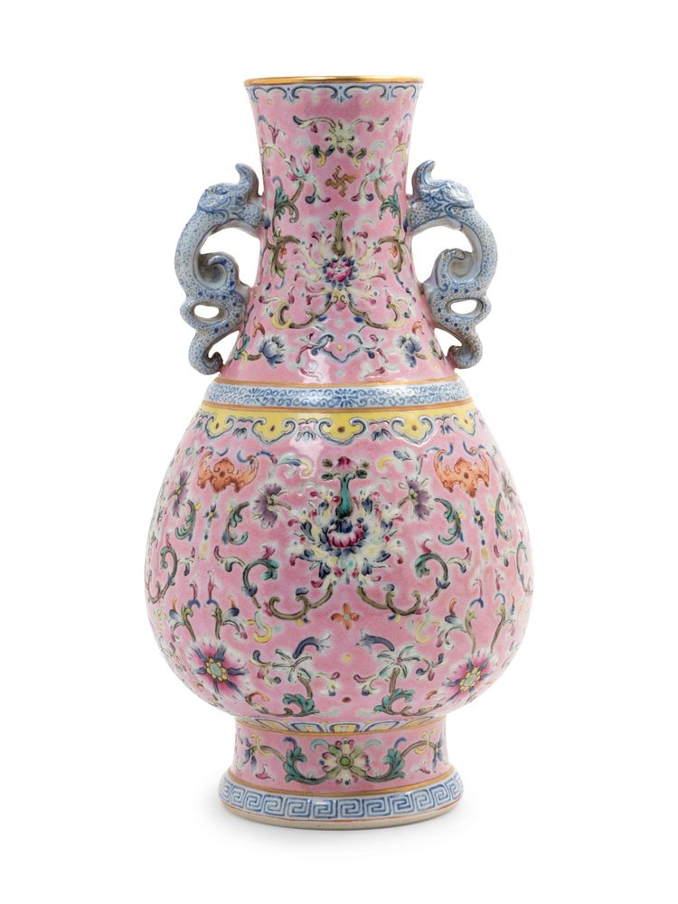 Appraisal: A Famille Rose Porcelain Vase Height in cm A Famille