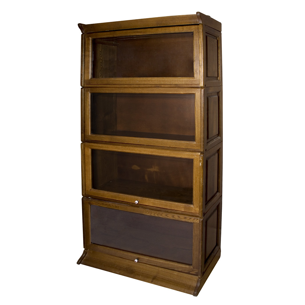 Appraisal: Mahogany Barrister's Bookcase Height inches width inches depth inches