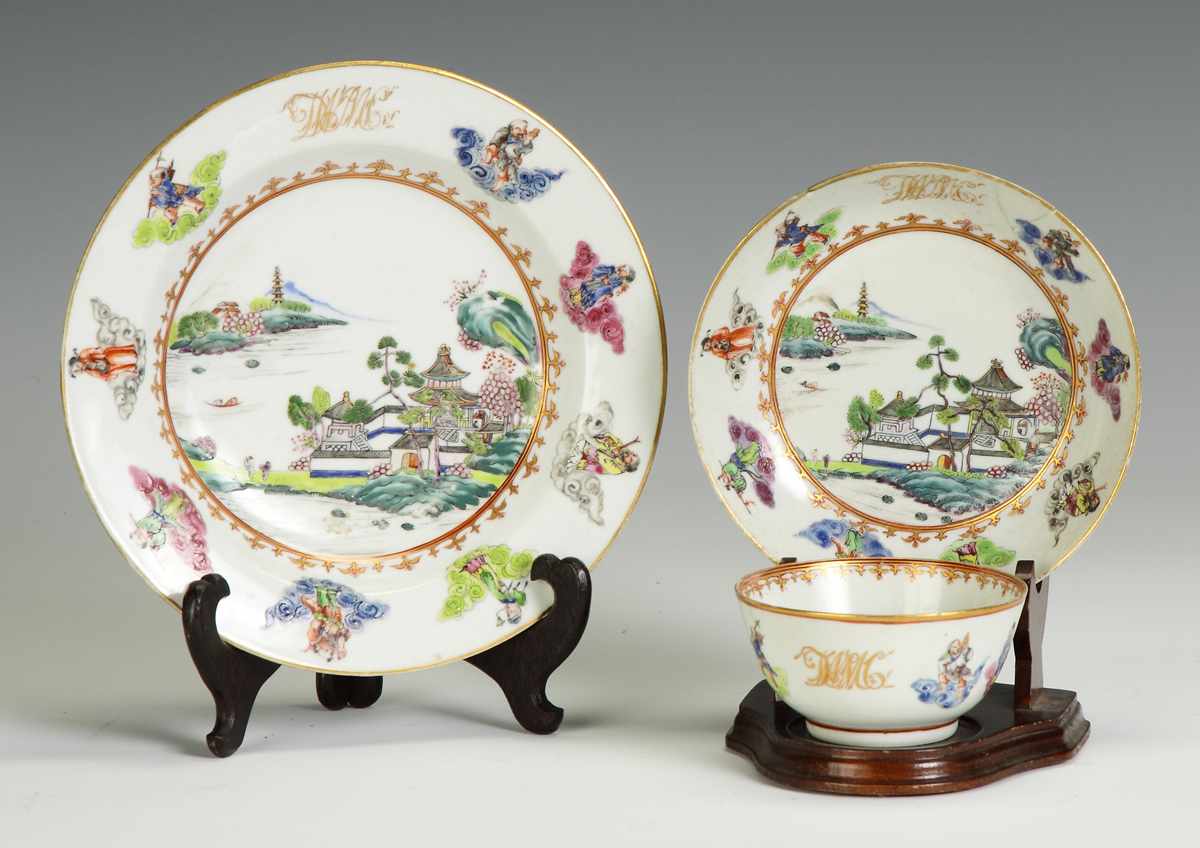 Appraisal: Pcs Dewitt Clinton China Early th cent Condition Small plate