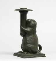 Appraisal: Tiffany Studios Bronze Candlestick for The Rowfant Club After a