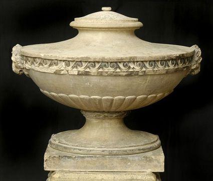 Appraisal: LARGE COADE STONE URN x x in base impressed Coade