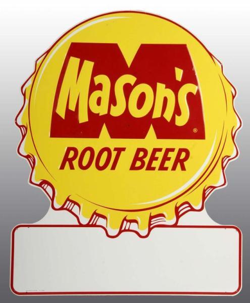 Appraisal: Embossed Metal Mason's Root Beer Sign Condition Excellent Plus Size