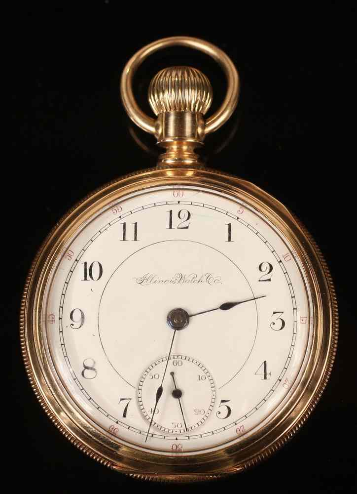 Appraisal: GOLD POCKETWATCH - K Gold Pocketwatch by the Illinois Watch