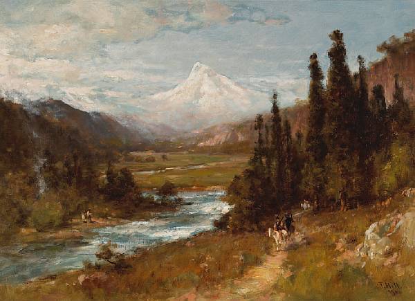 Appraisal: n a Thomas Hill - A View of Mt Hood