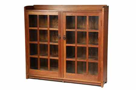 Appraisal: BOOKCASE - Gustav Stickley two door Arts Crafts period bookcase