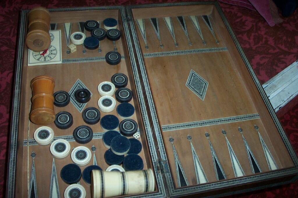 Appraisal: A late th century Anglo Indian games board with inlaid