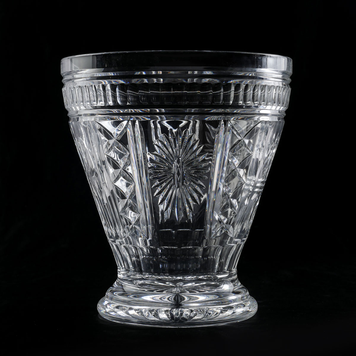 Appraisal: WATERFORD MILLENNIUM SERIES CRYSTAL CHAMPAGNE BUCKET Large Waterford Millennium crystal