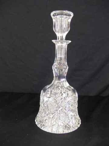 Appraisal: Cut Glass Decanter bell shape brilliant period outstanding overall cut