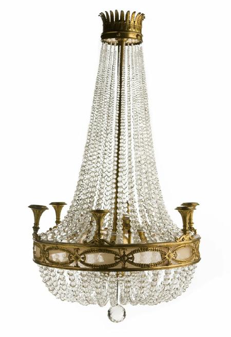 Appraisal: An early th century twelve light chandelier In the Empire