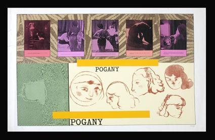 Appraisal: RONALD BROOKS KITAJ b POGANY Photolithography with collage x in