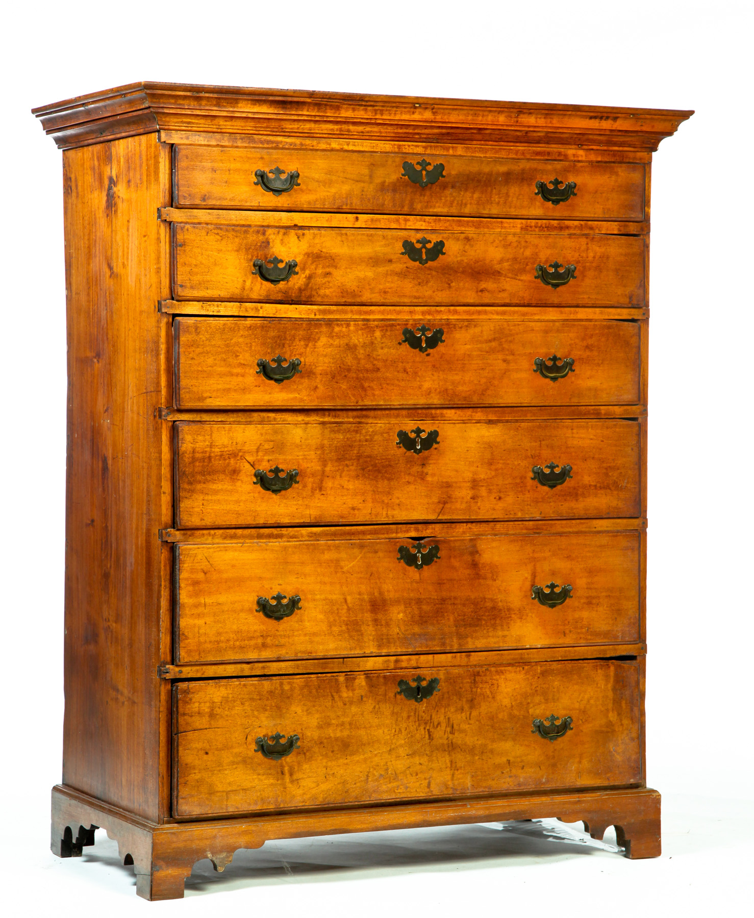 Appraisal: CHIPPENDALE HIGH CHEST OF DRAWERS American th quarter- th century