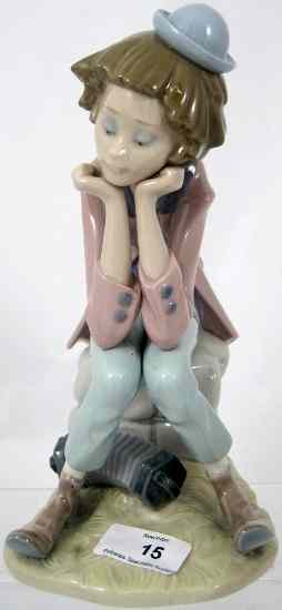 Appraisal: Lladro Large Figure Boy With Harmonica