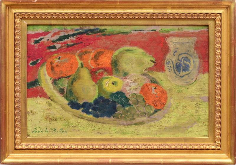 Appraisal: JEAN DE BOTTON - STILL LIFE Oil on board signed