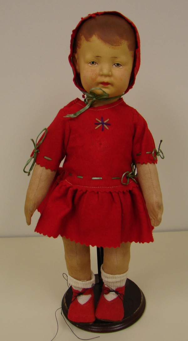 Appraisal: All original 's - 's marked Bing Art doll Cloth