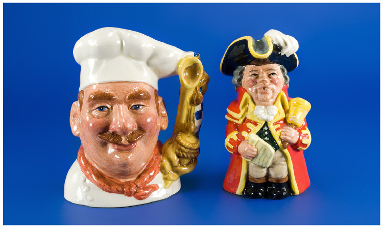 Appraisal: Royal Doulton Toby Character Jugs Two in total Town Crier