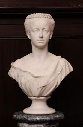 Appraisal: J M MOFFITT - BUST OF A YOUNG WOMAN Marble