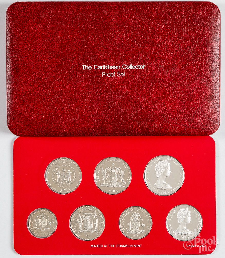 Appraisal: Caribbean Collector proof set in sterling silver Caribbean Collector proof