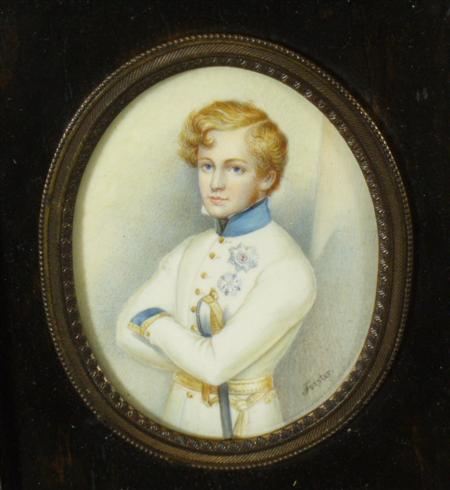 Appraisal: Napoleonic Interest A th century oval portrait miniature painting of