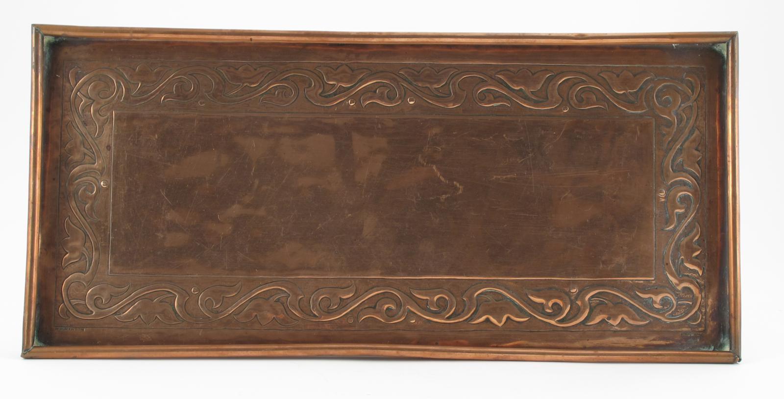 Appraisal: A Keswick School of Industrial Arts copper tray