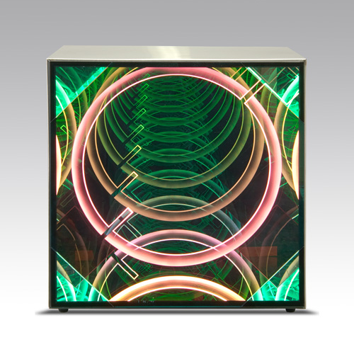 Appraisal: RAY HOWLETT Soft Vortex neon sculpture in brushed chrome housing