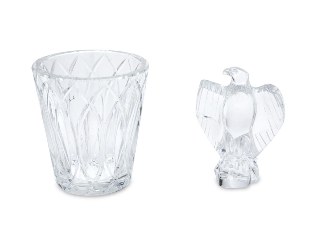 Appraisal: Two Baccarat crystal table items Second-half th Century Each with