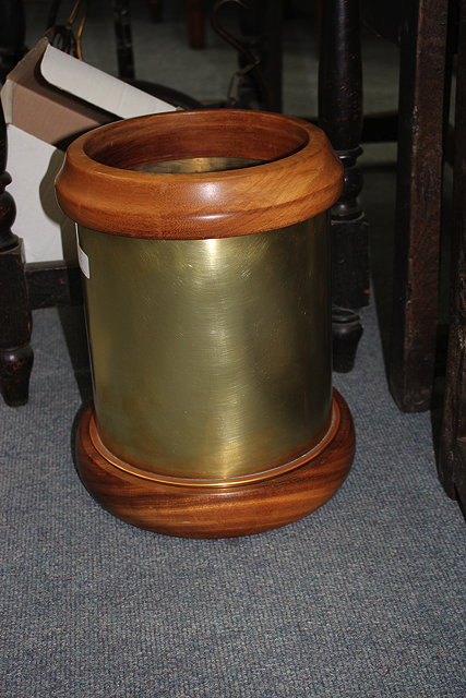 Appraisal: A LARGE WWI BRASS SHELL CASE CONVERTED FOR USE AS