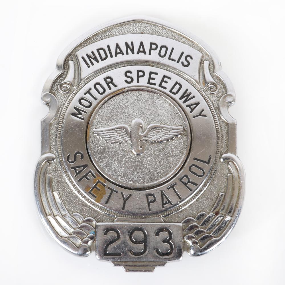 Appraisal: INDIANAPOLIS MOTOR SPEEDWAY SAFETY PATROL BADGEIndianapolis Motor Speedway Safety Patrol