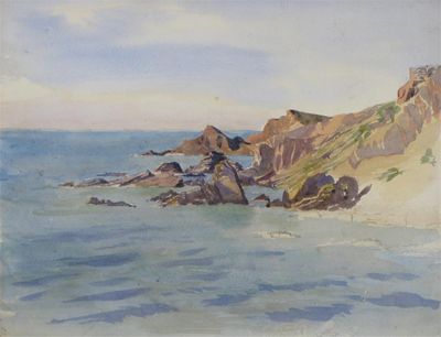 Appraisal: Gaynor Elizabeth Bury b Three views of Sark Two views