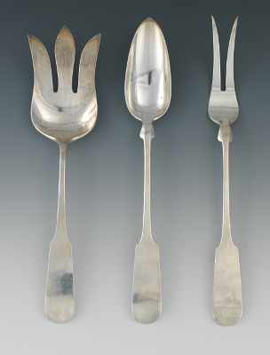 Appraisal: A Set of Three Sterling Silver Serving Pieces by ONC