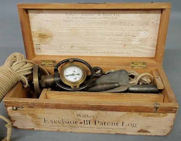 Appraisal: Cased taffrail Walker s Excelsior III Patent Log Thomas Walker