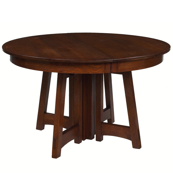 Appraisal: Limbert dining table circular top over a splayed leg base