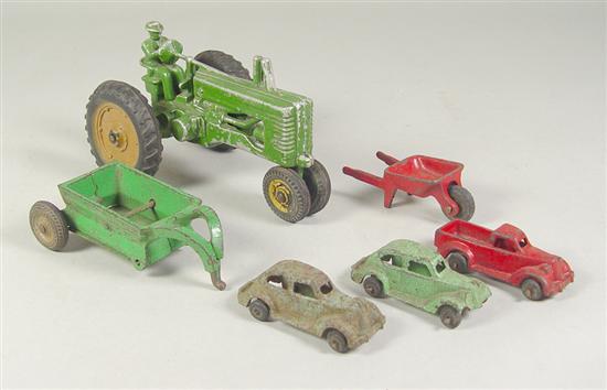 Appraisal: Arcade Toy Co Cast Iron Toys Circa 's tractor with