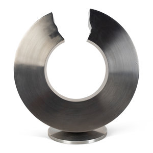 Appraisal: Bucky Schwartz Israeli American b Untitled stainless steel signed stamped