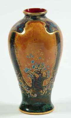 Appraisal: A BERNARD MOORE EARTHENWARE VASE of inverted baluster form the